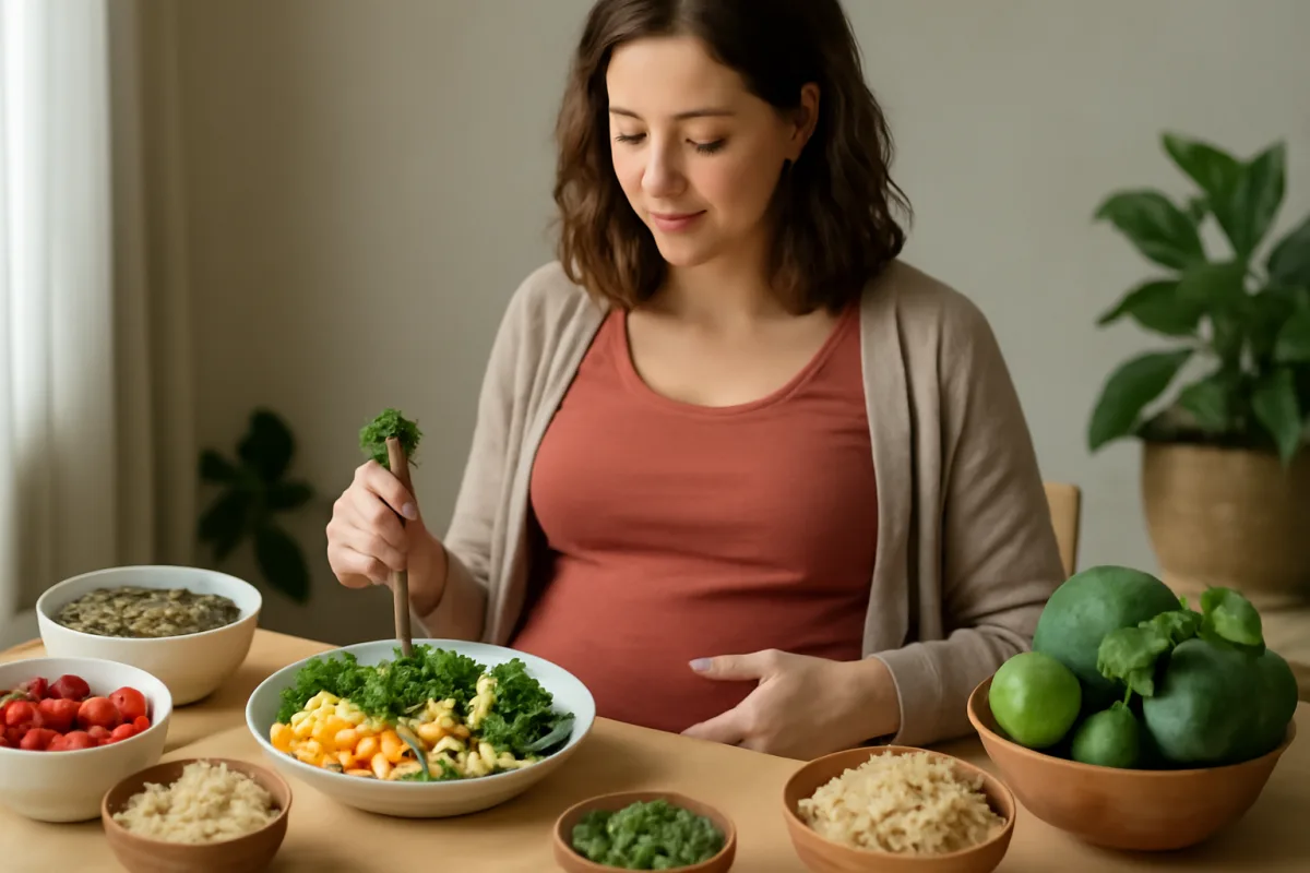 Dieta vegana in gravidanza: piani alimentari che proteggono mamma e bimbo